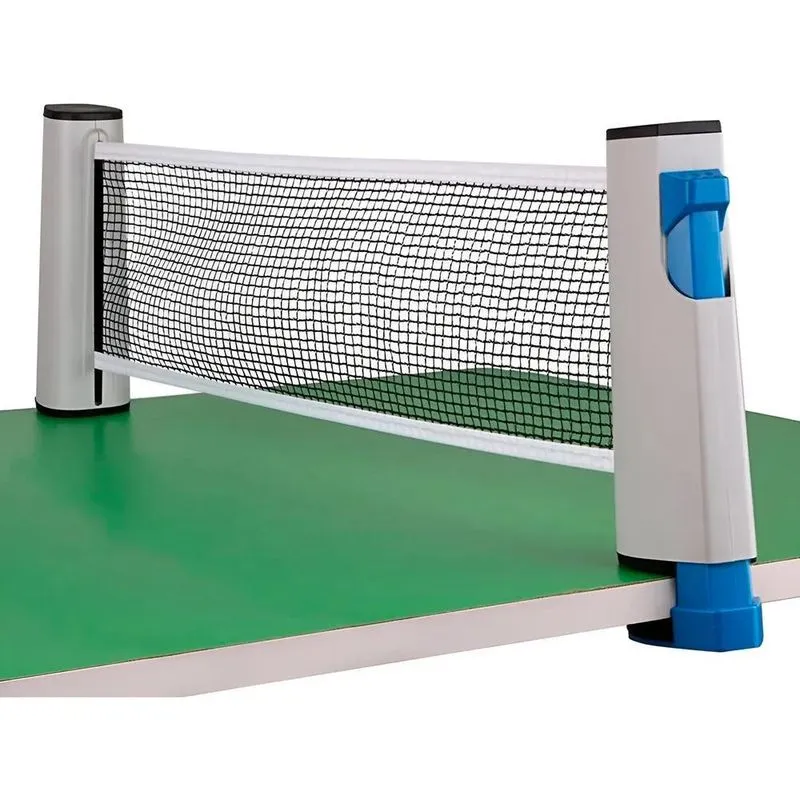 Rede Ping Pong Ate 1,65m Retratil Tenis De Mesa Cor Branco E