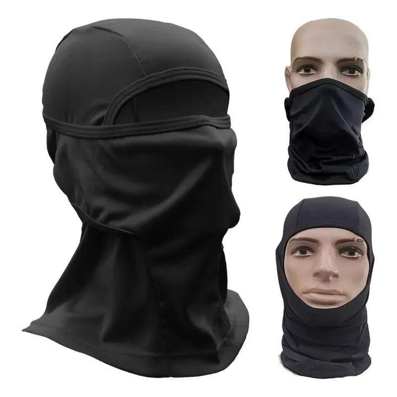 3x Touca Balaclava Ninja Proteção Térmica Uv50+ Tecido Flexí