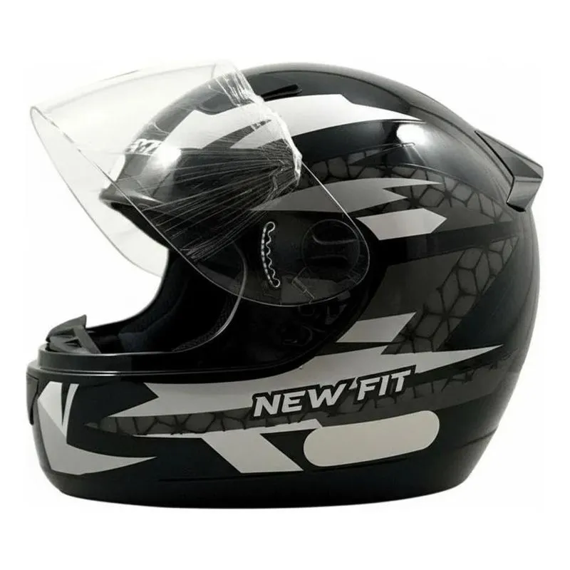 Capacete Moto Ebf New Fit Control Preto/verde/vermelho 56