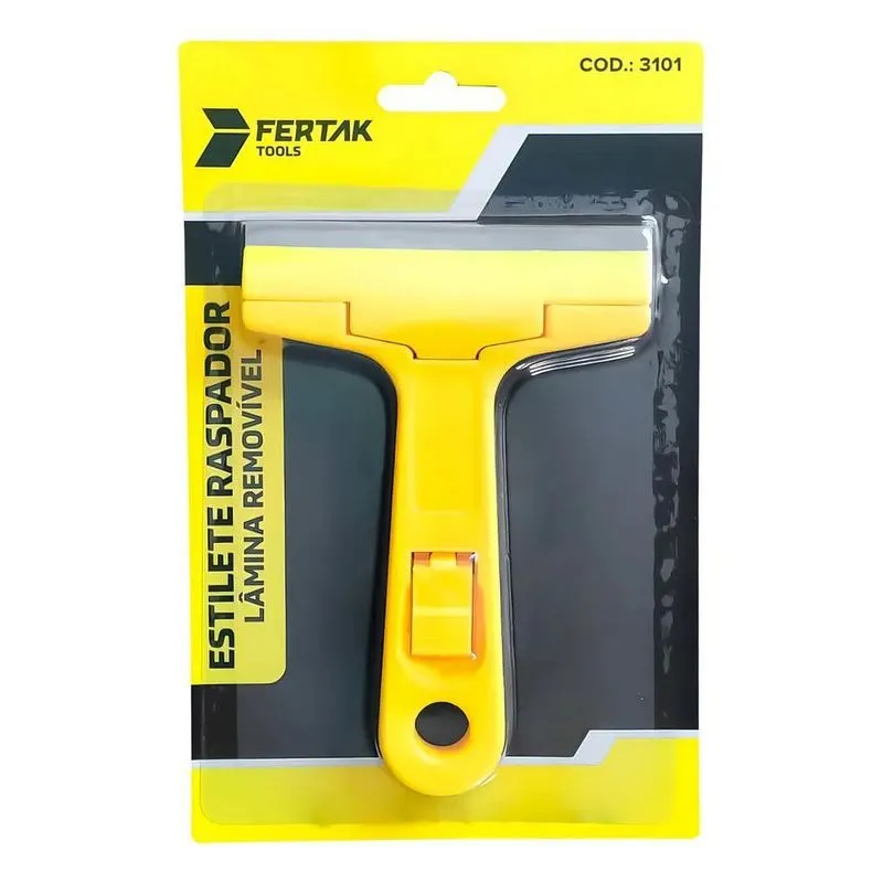 3x Estilete Raspador Vidros Azulejos 10cm Corpo Rígido Ferta