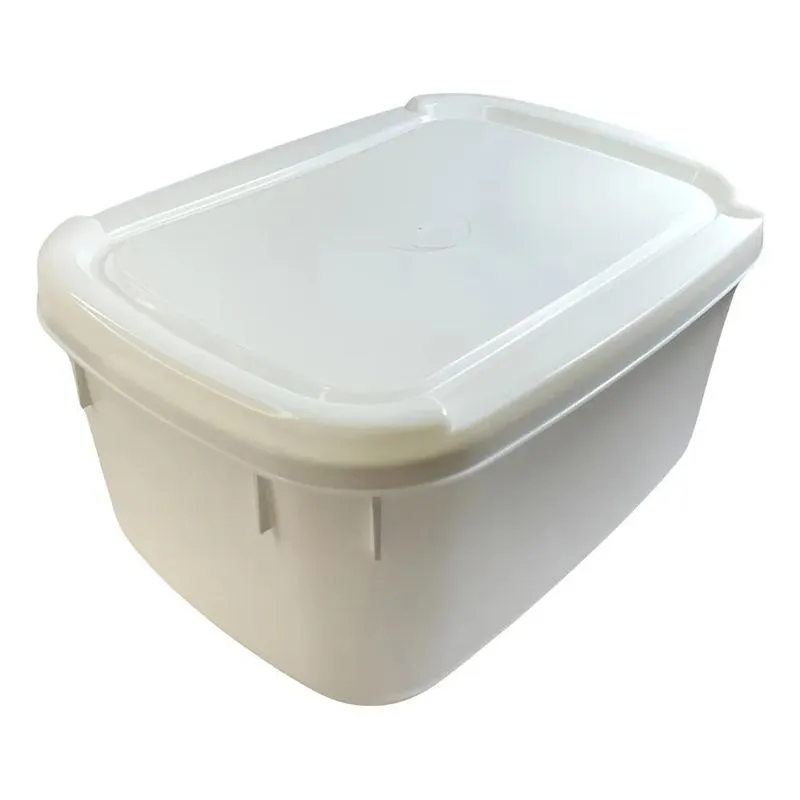 Kit 10 Potes Sorvete 1.5l: Diversas Cores Tampa Ar - Branco