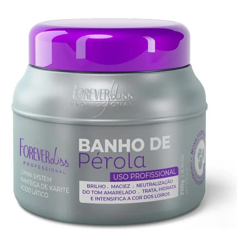 3x Máscara Banho De Pérola Forever Liss 250g