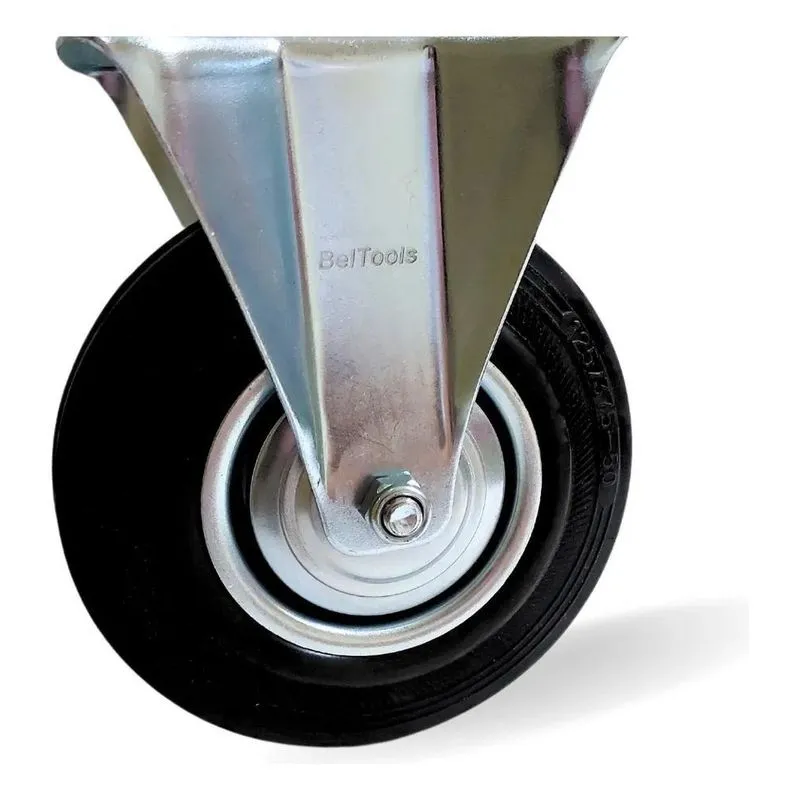 Rodízio Fixo De Borracha 5 Pol 125mm Beltools