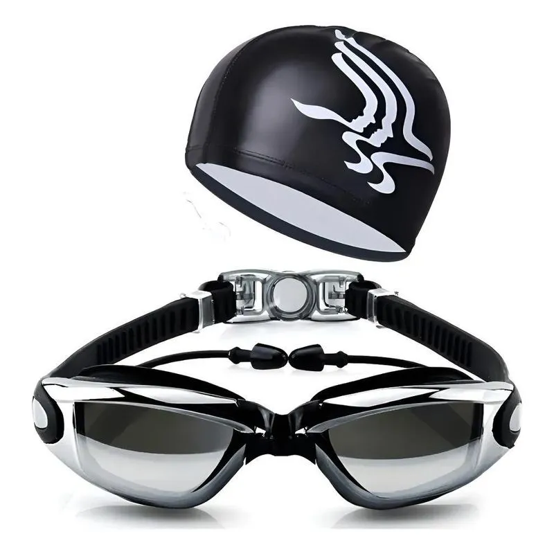 Óculos Touca Hero Band Natação Piscina Profissional Lentes U