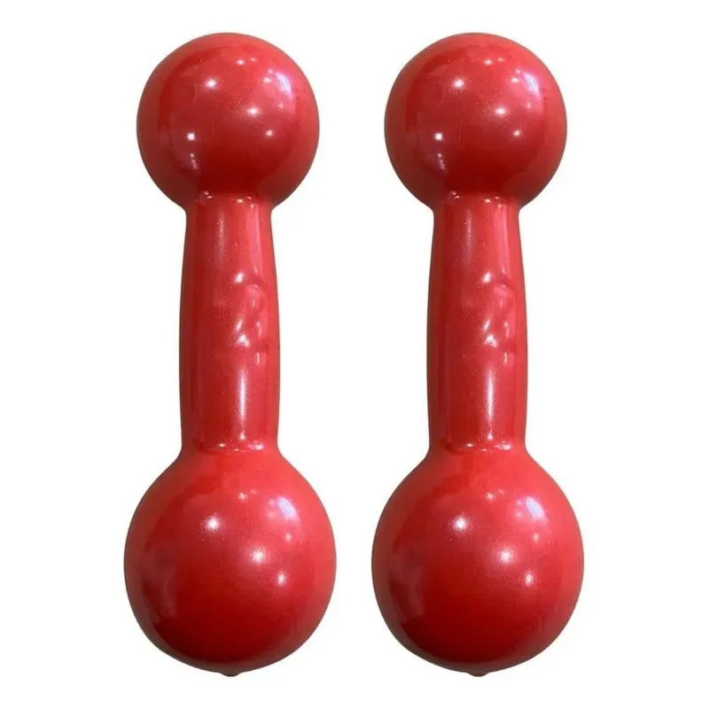 Par Halter De 2 Kg Emborrachados - Vernelho