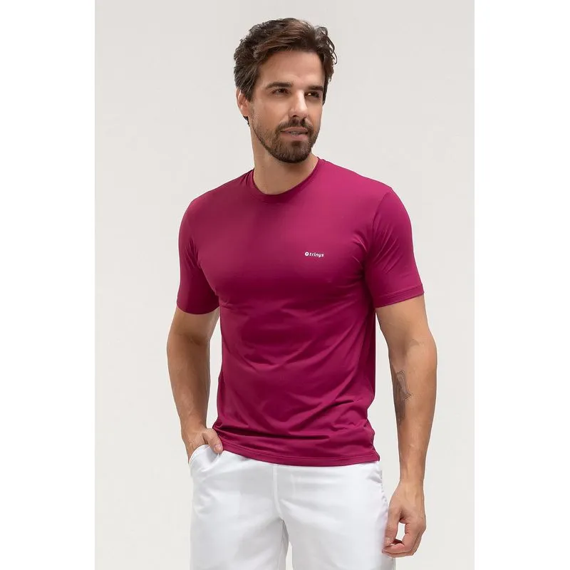 T-SHIRT ECO DRY ID MASCULINA - ESSENTIALS 26 - BORGONHA P/S