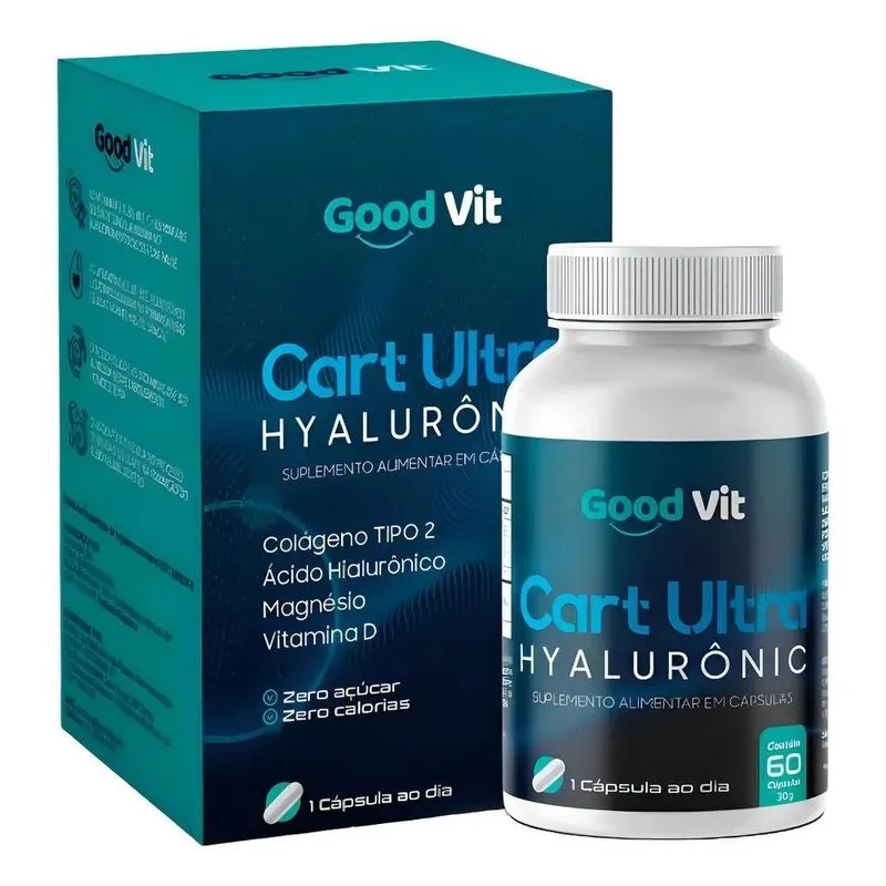 Suplemento Cart Ultra Hyalurônic Good Vit 60 Capsulas Sem Sa