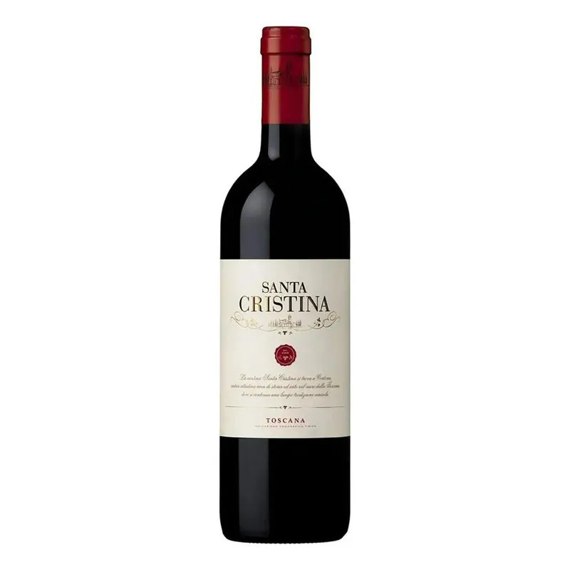 5x Vinho Italiano Tinto Santa Cristina 750ml