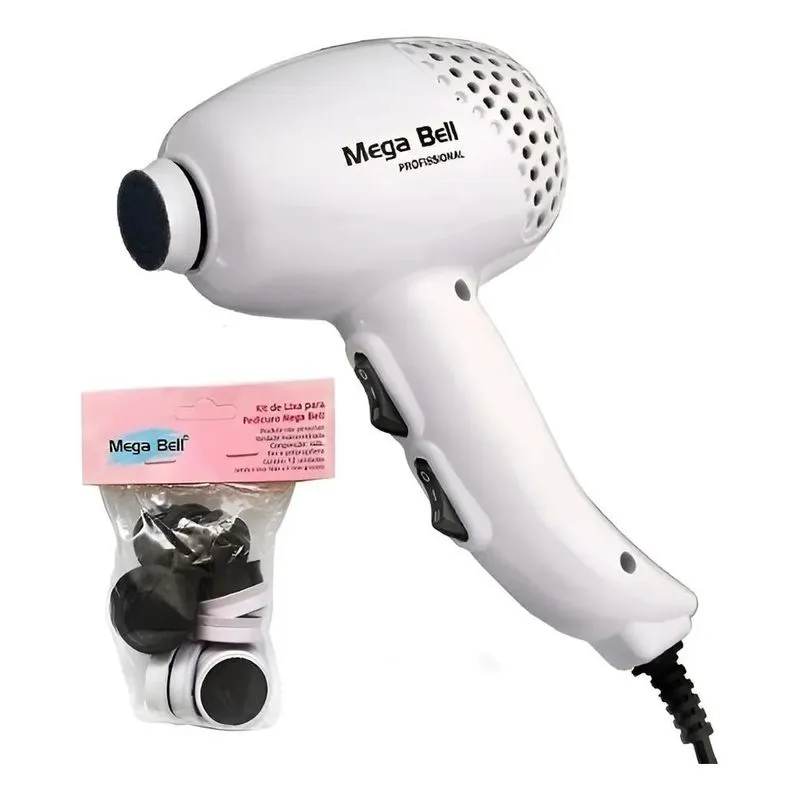 Pedicuro Lixa Elétrica Esfoliador Pé 110v (cód 19 Branco)