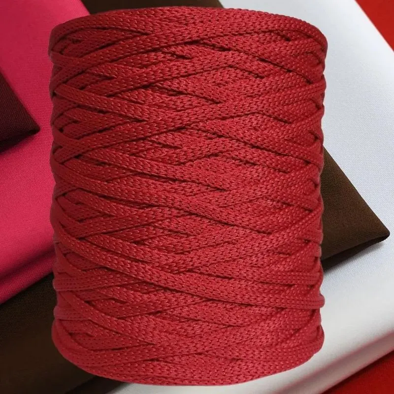 Fio Cordão Náutico 100% Poliéster5mm 500g Croc Vermelho Oxfo