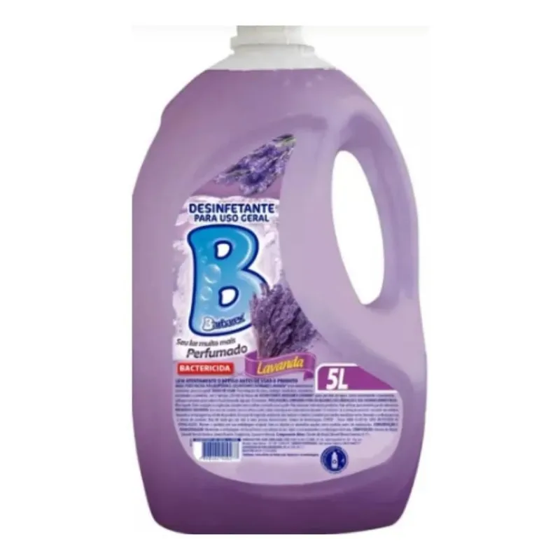 5x Desinfetantes Para Uso Geral Barbarex Lavanda 5l