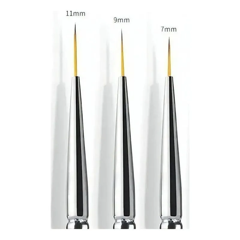 2x 3un Pincéis Ultra Fina Para Decorar Unhas Sereia 7,9 E 11