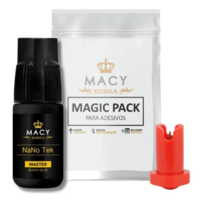 2x Cola Macy Nano Tek 3ml Cor Preto