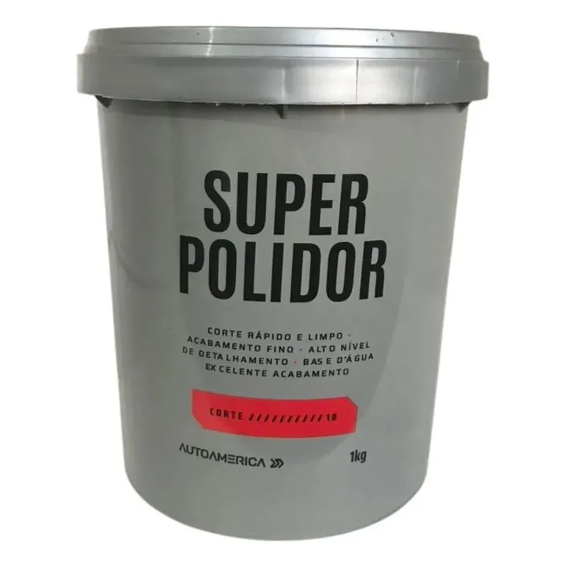 2x Massa De Polir Autoamerica Super Polidor (1kg) Massa Nume