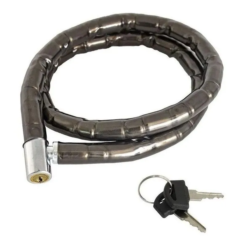 2x Cadeado Grosso Corrente Trava Bike Moto Chave 18mm X 1 Me