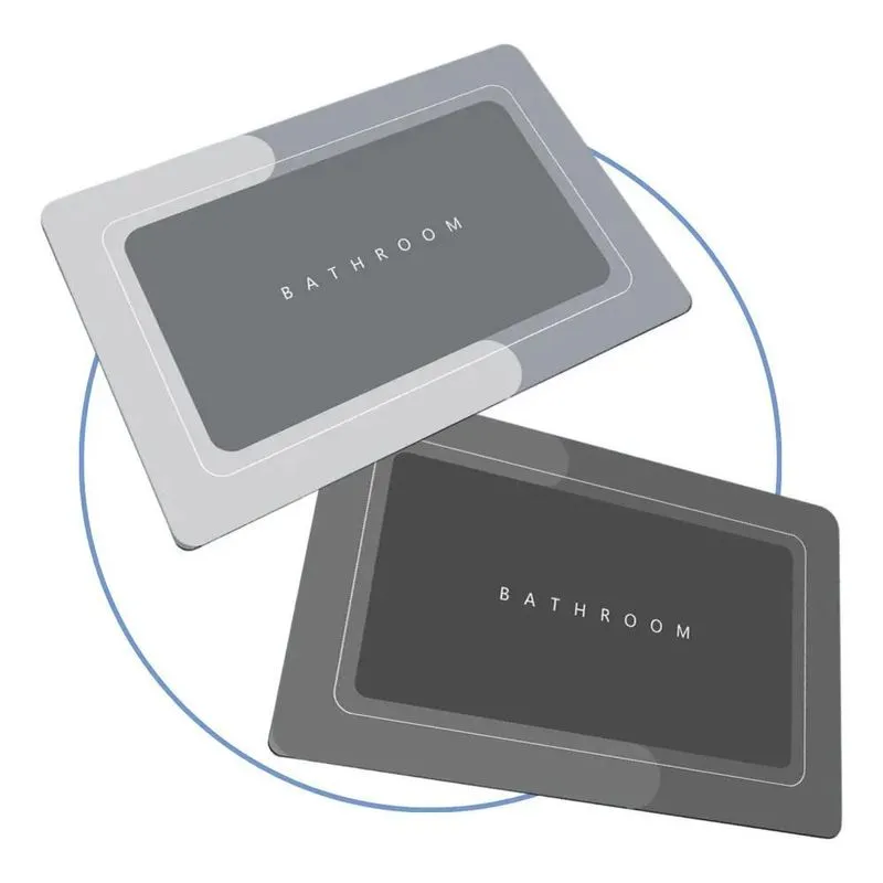 2x Kit 2 Tapete Mágico Ultra Absorvente Para Banheiro Premiu