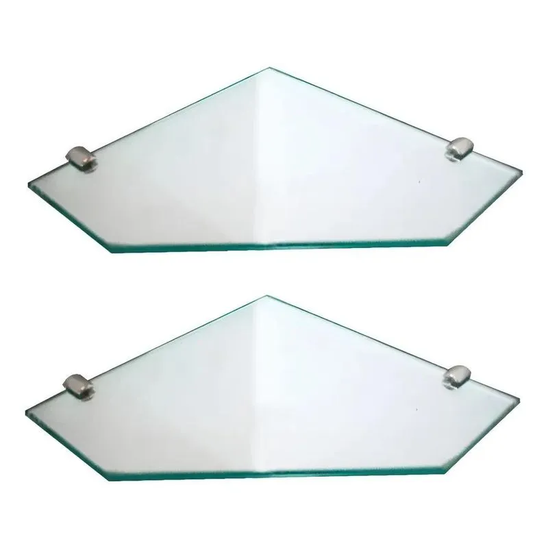 10x 2 Suporte Porta Shampoo Canto Banheiro Box Vidro Cozinh