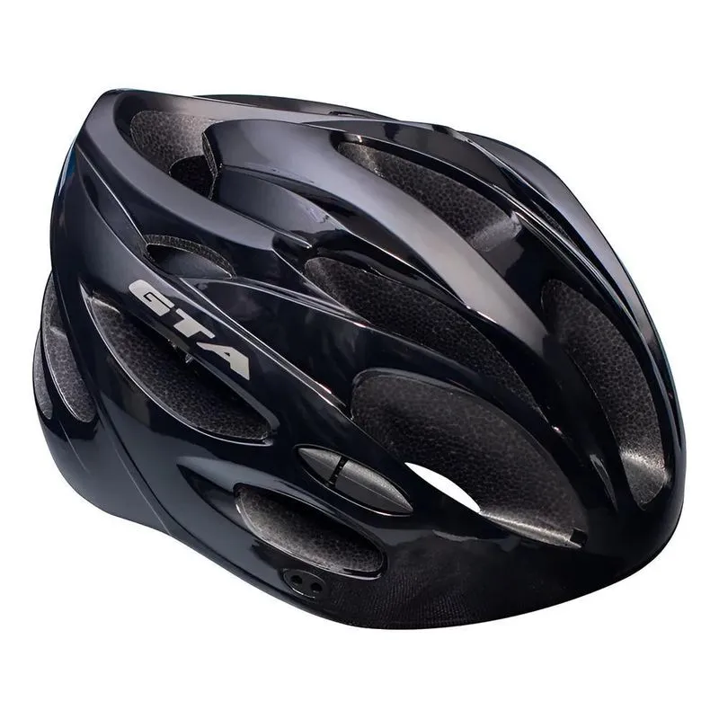 Capacete Gta Inmold Bike Pisca Pisca Led Ciclismo Mtb Cor Pr