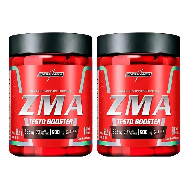 Kit 2 Zma Testo Booster 60 Capsulas Integral Medica - Cápsu