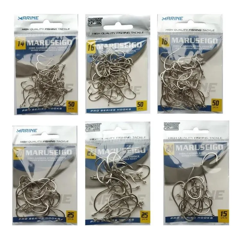 Kit Anzol Pesca Fisgador Ponta Super Afiada Papa Terra P Kit