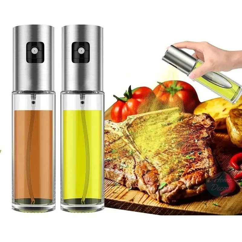 10x Kit 2pcs Spray Porta Azeite/vinagre Aço Inox Sem Desper