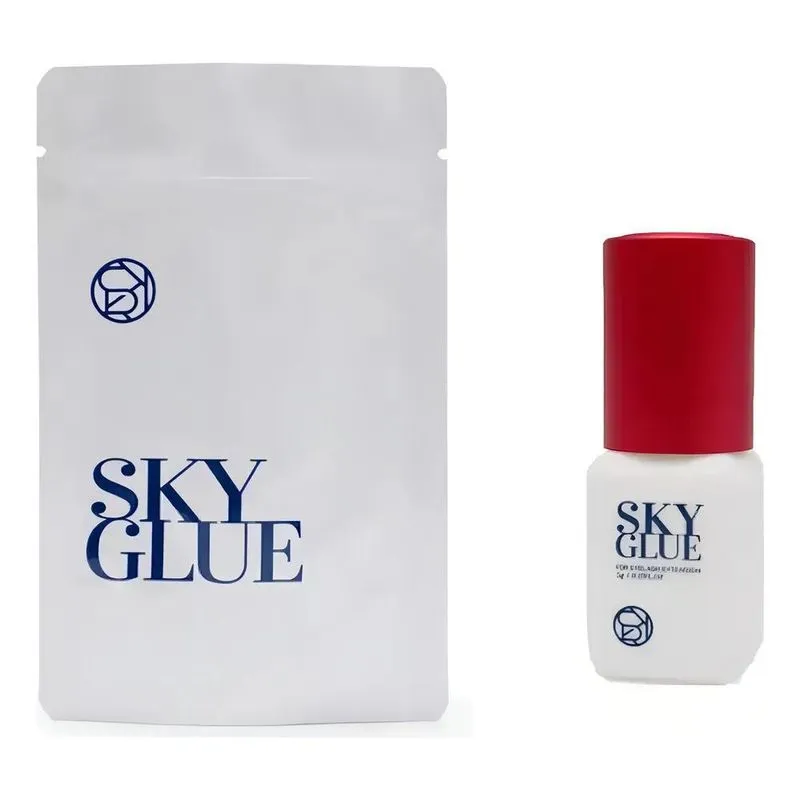 2x 1 Cola Sky S+glue Alongamento De Cílios Fio Volume Russo