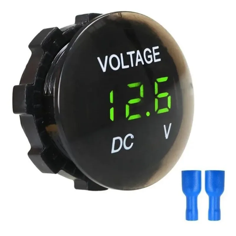 5x Voltímetro Digital 12v Para Som Automotivo Instalação Pai