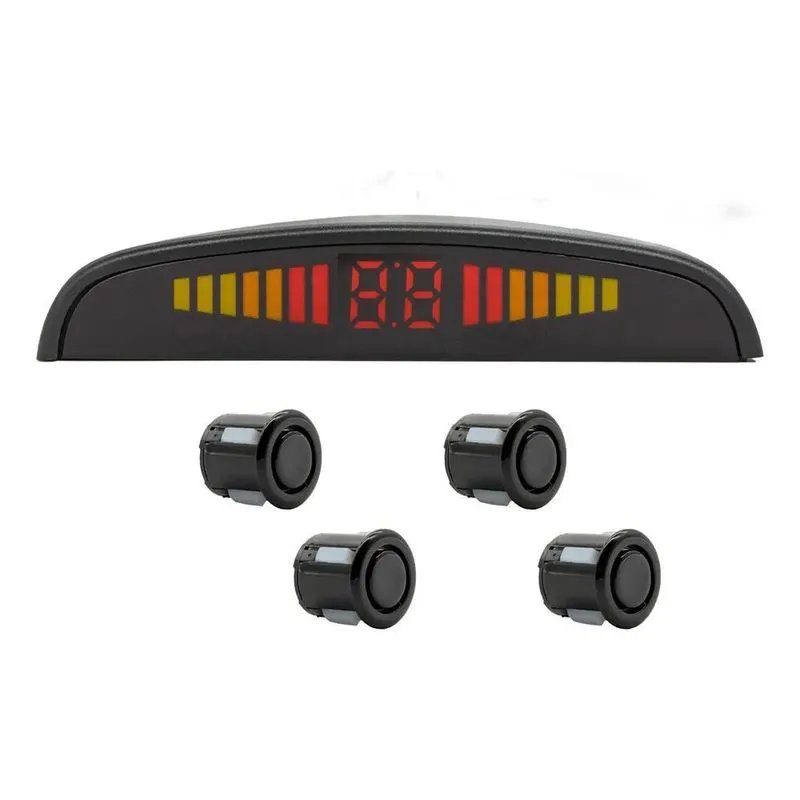5x Kit Sensor De Estacionamento 22mm Preta Universal Ré Para