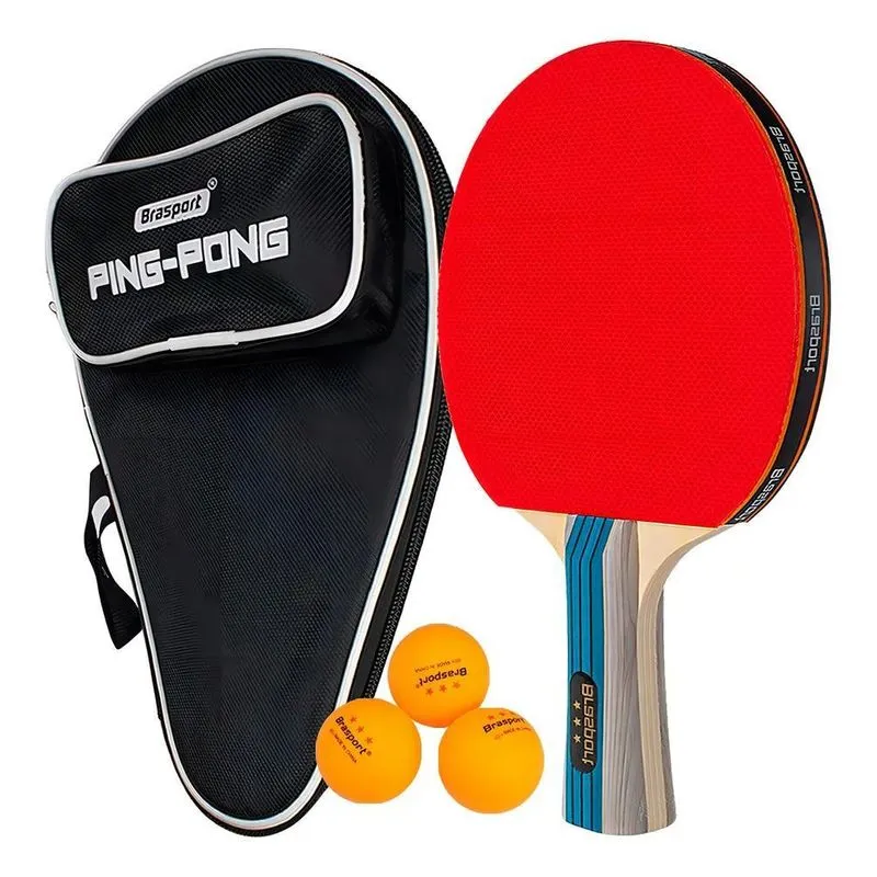 2x Raquete Ping Pong De Tenis De Mesa Profissional C/raquete