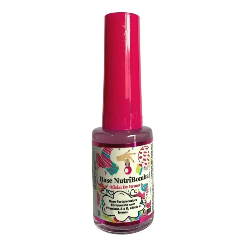 5x Esmalte Base Nutri Bomba Fortalecedora De Unhas - Envio