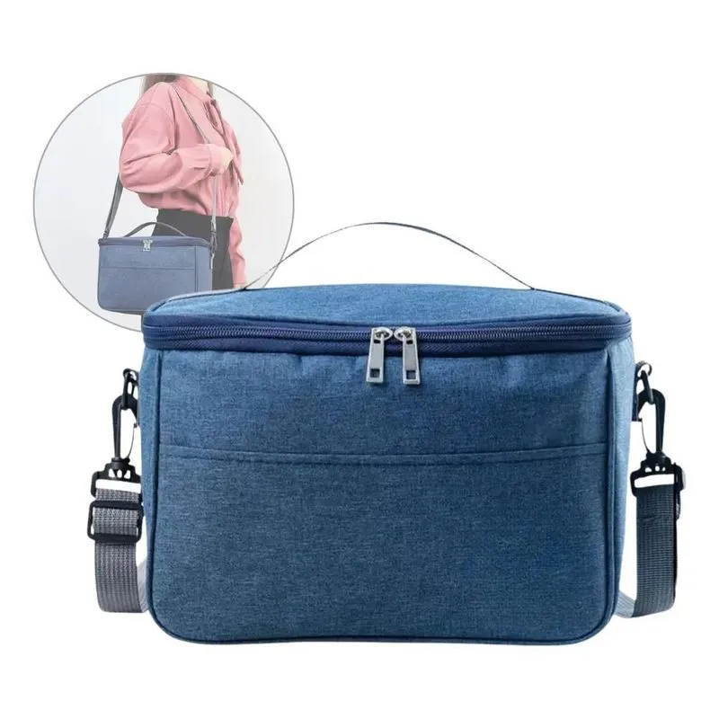 3x Bolsa Térmica Feminina Masculina Marmita Lancheira Com Al