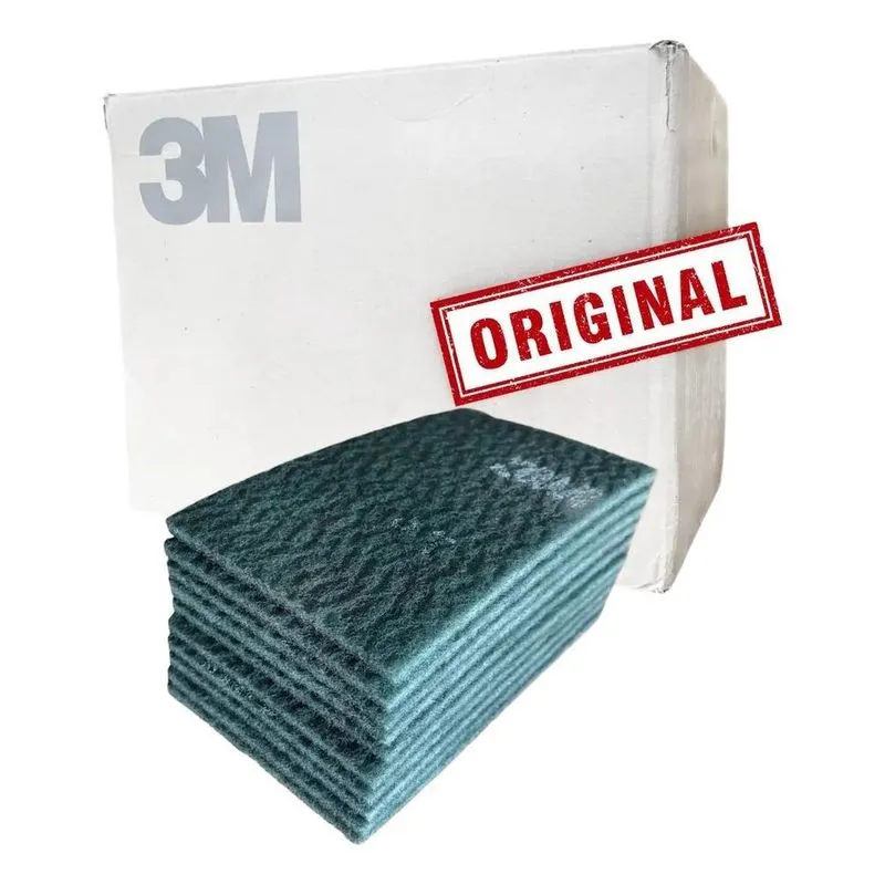 3x Lixa Verde 3m Manta Abrasiva Limpeza Folha 10 Unidades