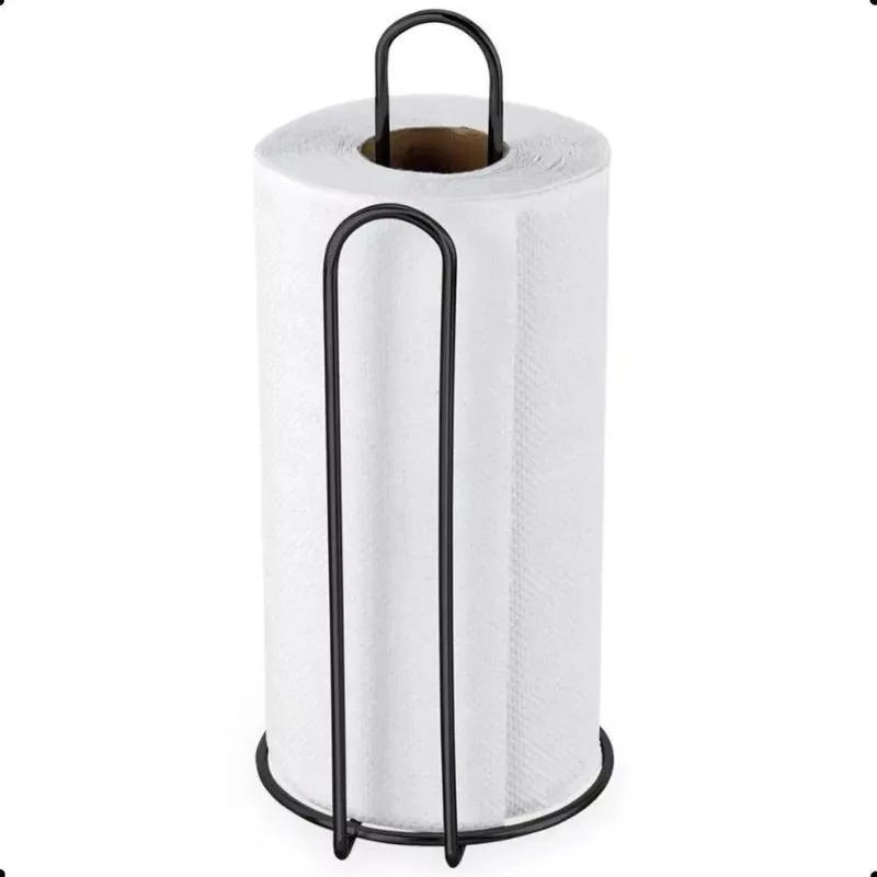 Porta Rolo Papel Toalha Suporte Vertical Mesa
