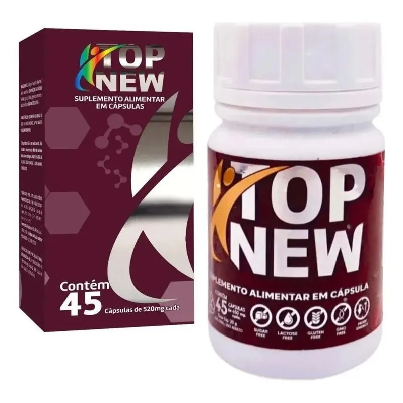 2x Topnew Premium Suplemento Alimentar Carnitina 45 Caps