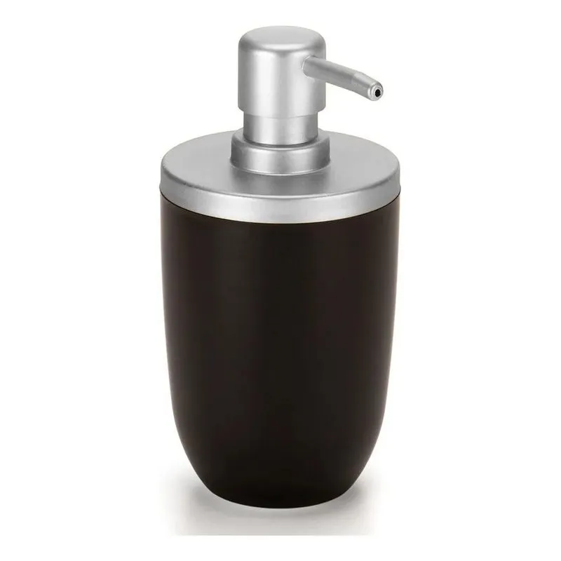 5x Porta Sabonete Liquido Luxo Para Lavabo Cor Preto Com Pra