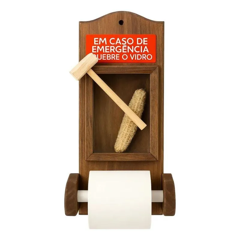 5x Porta Papel Higiênico Sabugo Decoração Rústico Decoracao