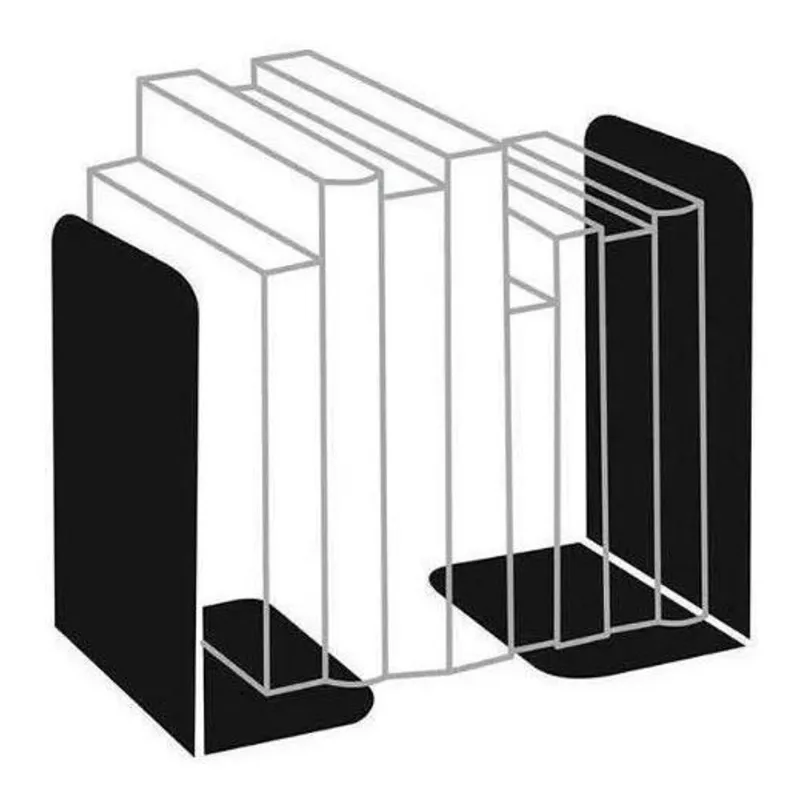 5x Bibliocanto Metal Suporte Apoio Livro Aparador Lateral Pa