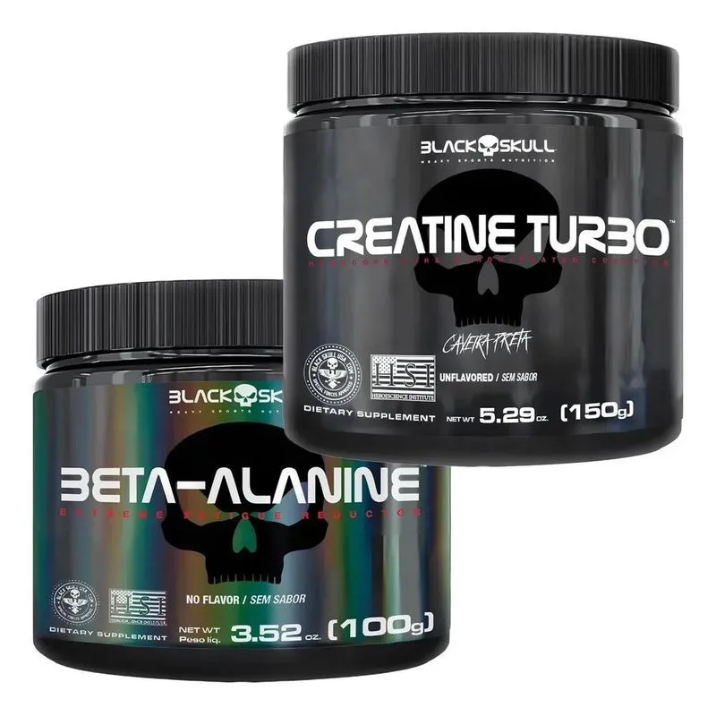 2x Kit Alta Performance Beta Alamina + Creatina Hipertorfia