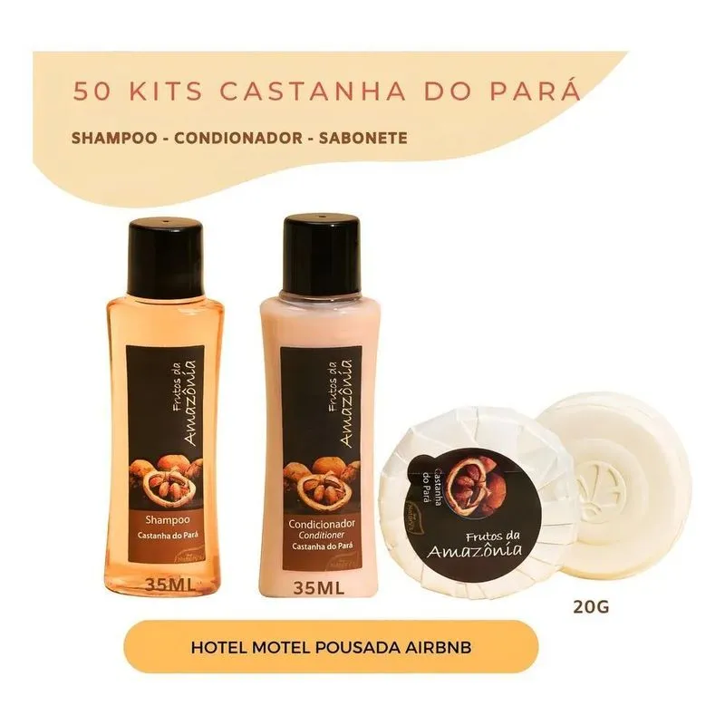 3x 50 Kits Sabonete 20 Grs Shampoo E Condicionador 35 Ml Mot