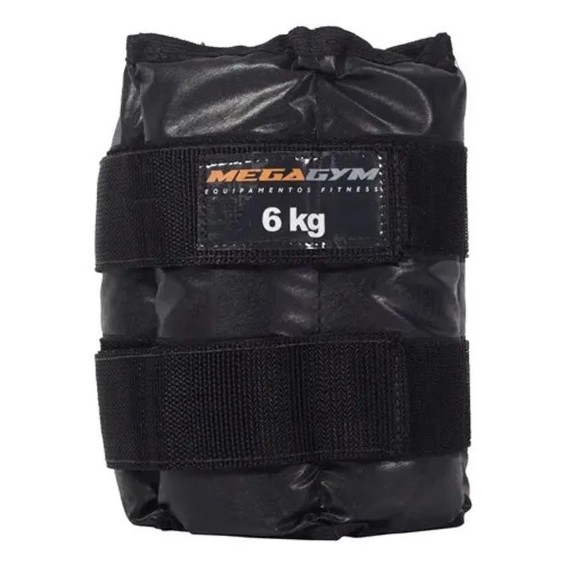3x Caneleira Tornozeleira 6kg Em Náilon Impermeável Peso De