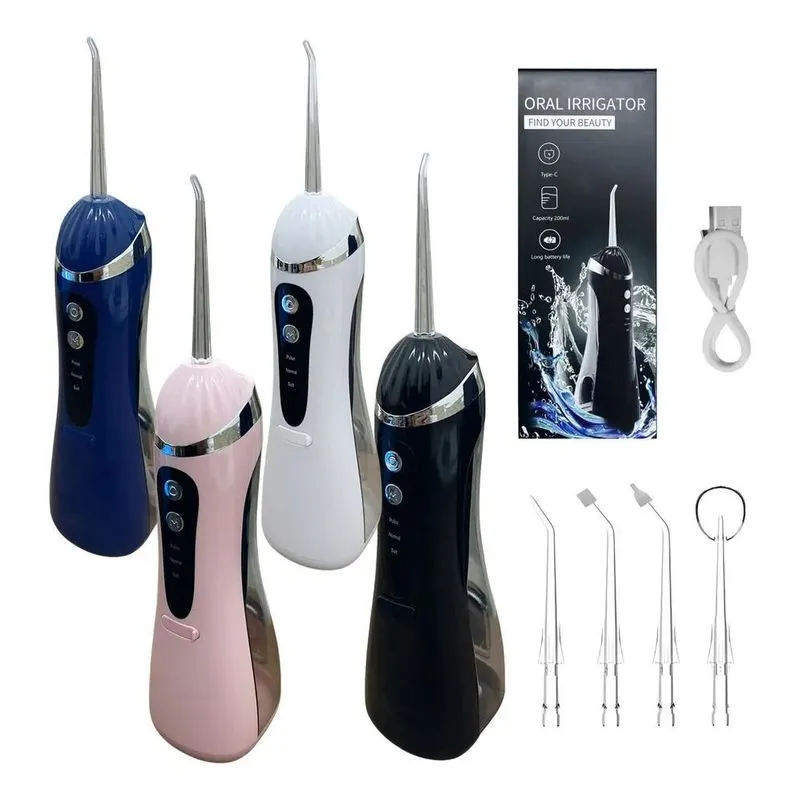 3x Irrigador Oral Limpeza Bucal Portatil 3 Modos De Uso Prem
