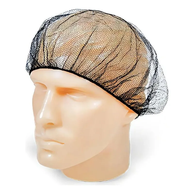 2x Touca Redinha Nylon Preta Pct Com 100 Unidades Cor Preto