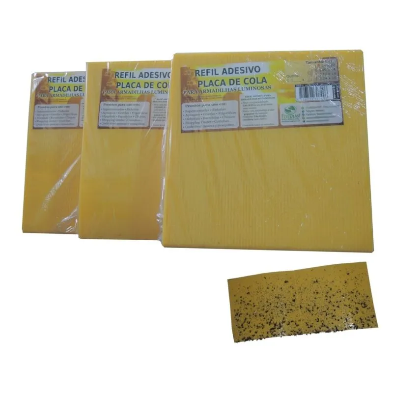 Kit 1000 Armadilha adesiva 39x10cm Armadilha Mata Insetos