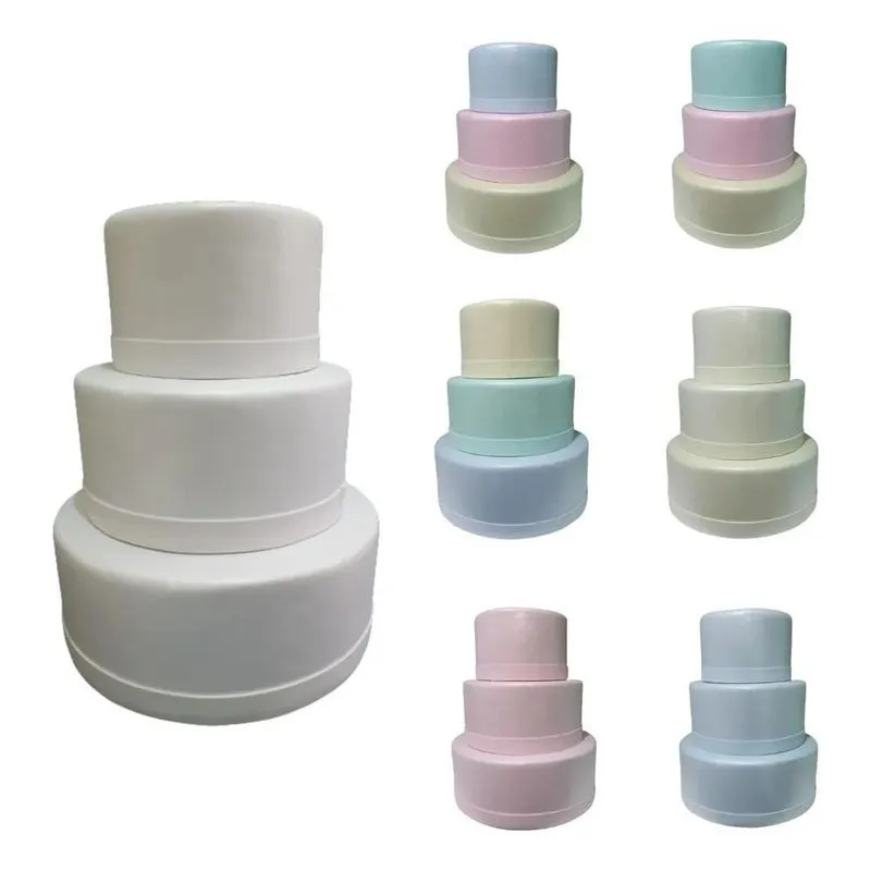 2x Bolo Fake Cores Candy Colors / Cores Pastéis