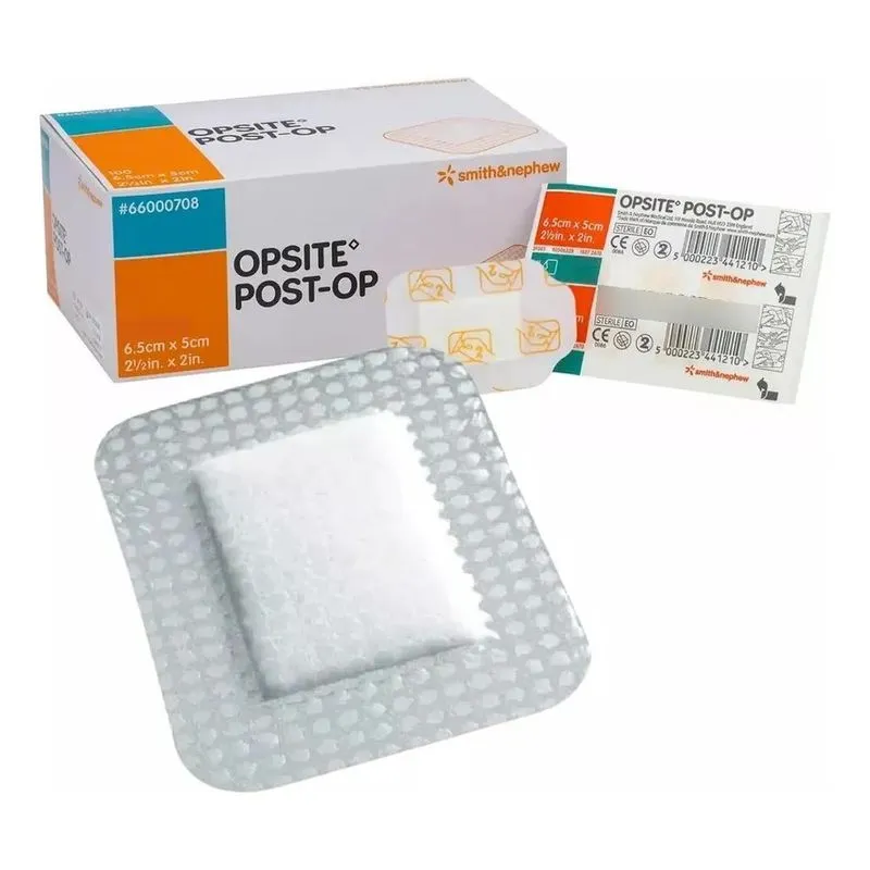 10x Opsite Post-op Transparente Impermeável 6,5cm X 5cm - 1