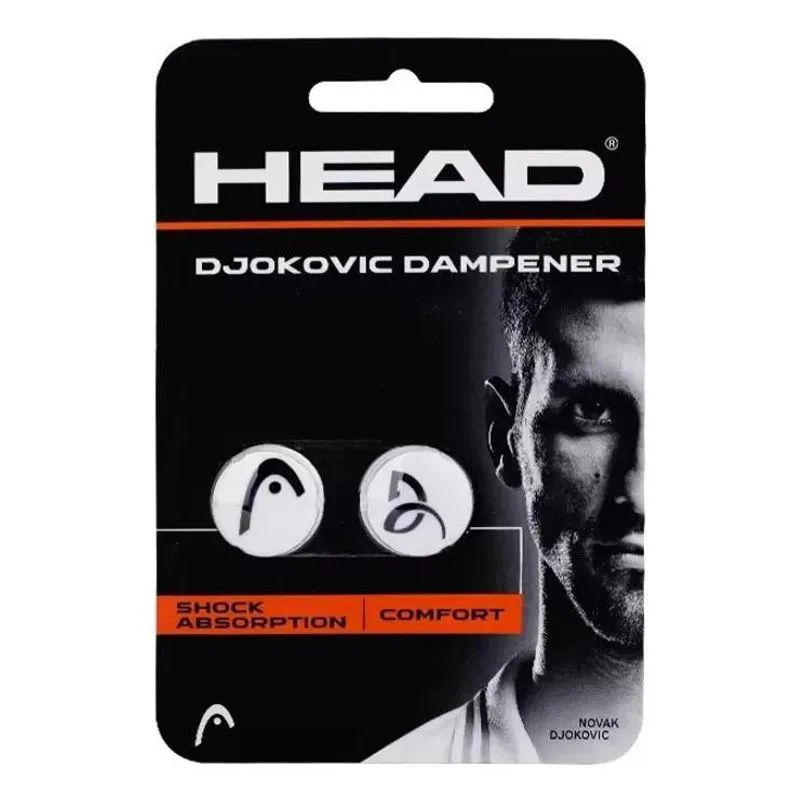 2x Antivibrador Djokovic Head Cor Branca - 2 Unidades