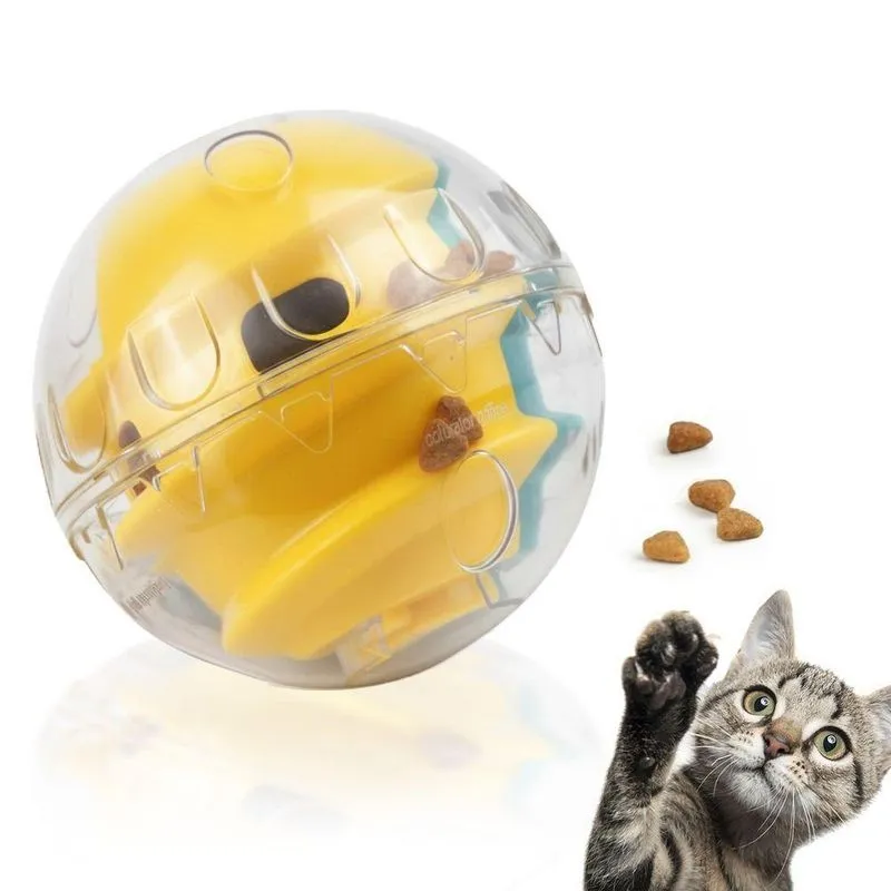 Brinquedo Interativo Para Pets Leva Pro Pet Suboli 2 Cachorro E Gato Amarelo E Azul 300g