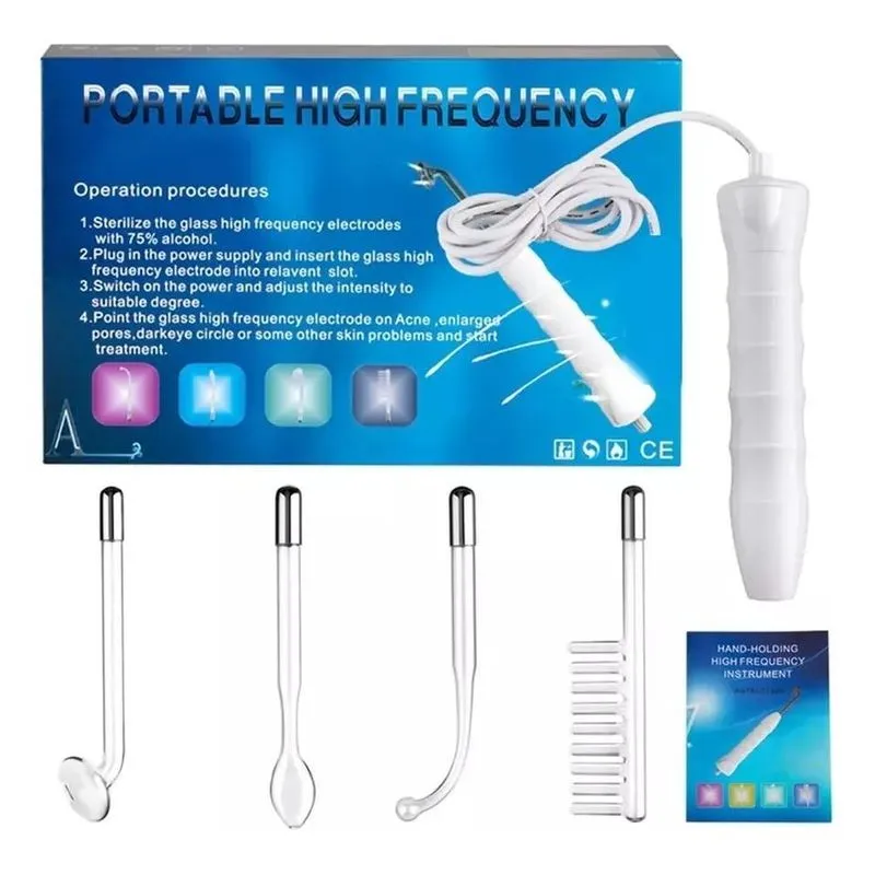 2x Aparelho Alta Frequência Portátil Facial E Capilar 110v
