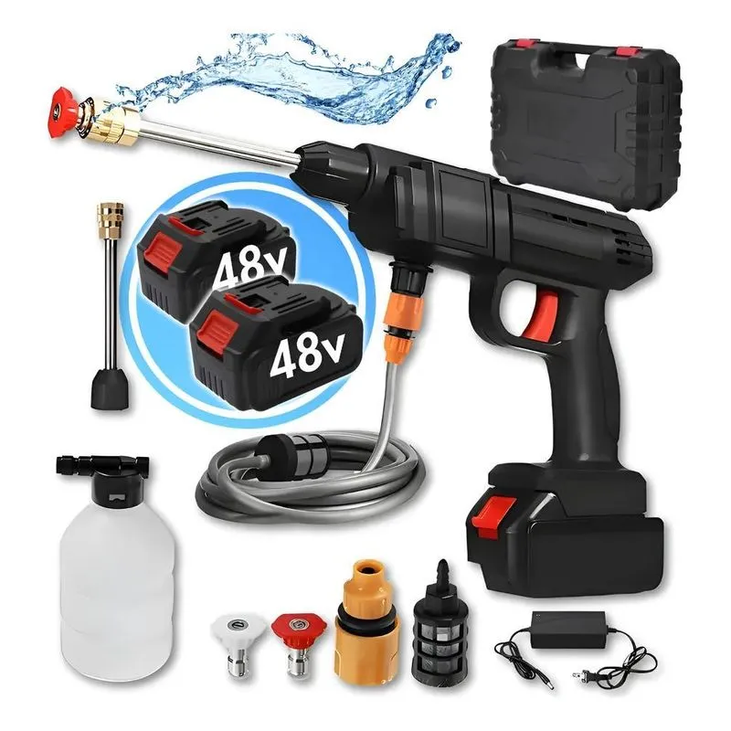5x Lavadora Alta Pressão Profissional 2 Baterias Portátil
