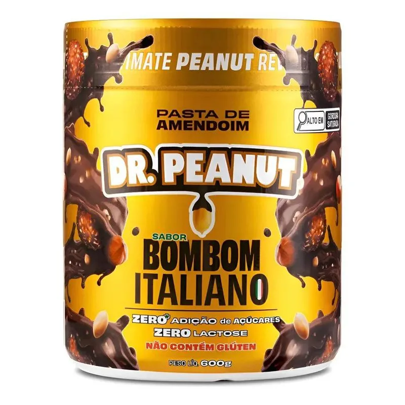 Dr. Peanut Pasta De Amendoim Com Whey Pro Bombom Italiano
